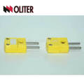 china supplier manufacture tiny armored thermocouple k type surface thermocouple with yellow plug